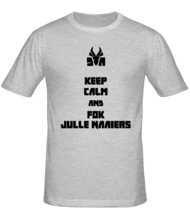 Мужская футболка Keep calm and fok julle naaiers