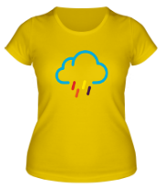 Женская футболка Цветной дождик фото