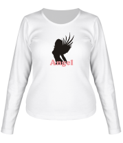 Женская футболка длинный рукав Ангел фото