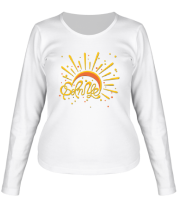 Женская футболка длинный рукав Солнце фото