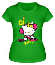 Женская футболка Kitty Dj фото
