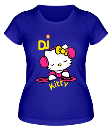 Женская футболка Kitty Dj