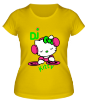 Женская футболка Kitty Dj фото
