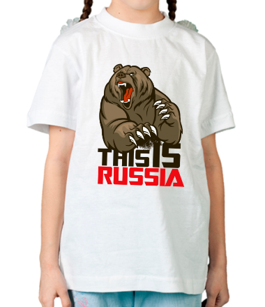 Детская футболка This is Russia