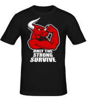 Мужская футболка Only the strong survive фото