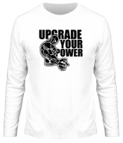 Мужская футболка длинный рукав Upgrade your power фото