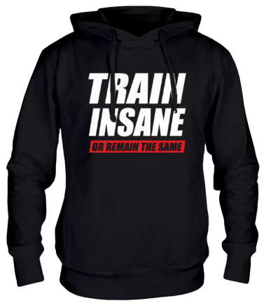 Толстовка худи Train insane or remain the same