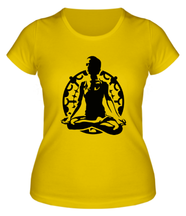 Женская футболка Йога лотус