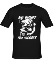 Мужская футболка No fight no glory фото