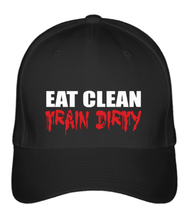 Бейсболка Eat clean train dirty