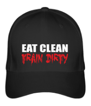 Бейсболка Eat clean train dirty фото