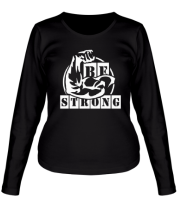 Женская футболка длинный рукав Be strong (Будь сильным) фото