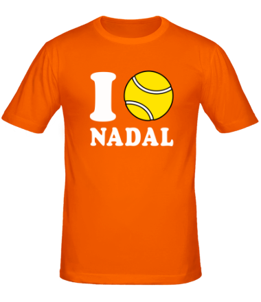 Мужская футболка I love Nadal