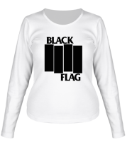 Женская футболка длинный рукав Black Flag фото