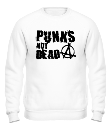 Толстовка без капюшона Punks not dead