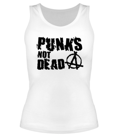 Женская майка борцовка Punks not dead