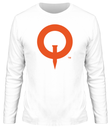 Мужская футболка длинный рукав Quake (logo)