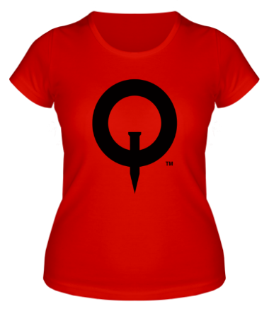 Женская футболка Quake (logo)