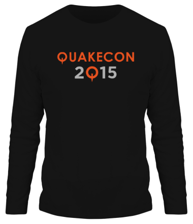 Мужская футболка длинный рукав Quakecon 2015