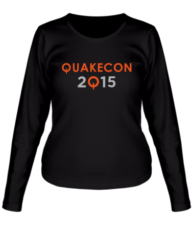 Женская футболка длинный рукав Quakecon 2015