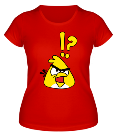 Женская футболка Angry Birds (Желтая птица)