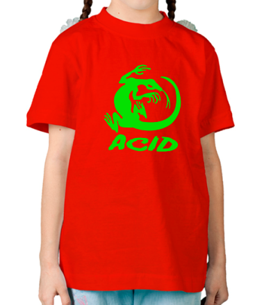 Детская футболка Acid iguana