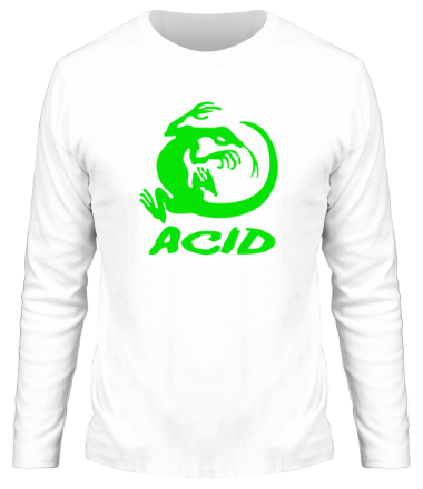 Мужская футболка длинный рукав Acid iguana
