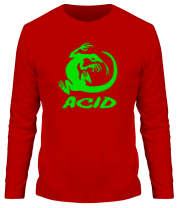 Мужская футболка длинный рукав Acid iguana фото