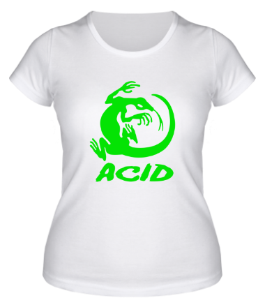 Женская футболка Acid iguana