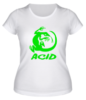 Женская футболка Acid iguana фото