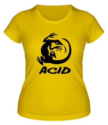 Женская футболка Acid iguana