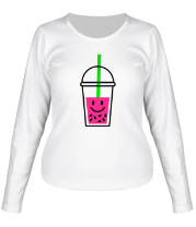 Женская футболка длинный рукав Веселый напиток фото