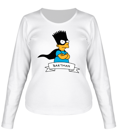 Женская футболка длинный рукав Bartman