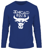 Мужская футболка длинный рукав Chicago Bulls fun logo фото