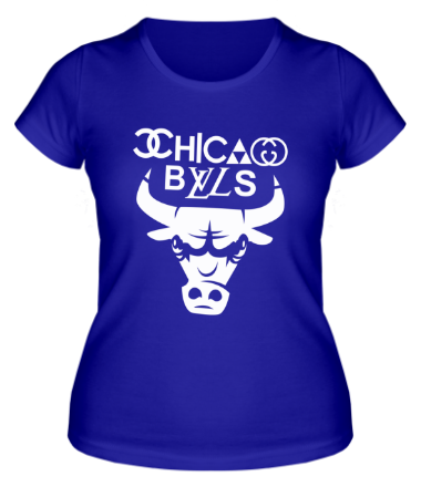 Женская футболка Chicago Bulls fun logo