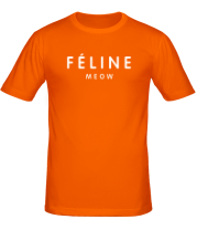Мужская футболка Feline meow фото