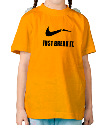 Детская футболка Just break it