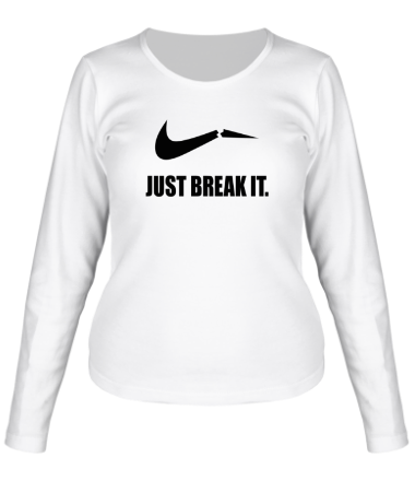 Женская футболка длинный рукав Just break it