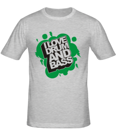 Мужская футболка I Love Drum and Bass