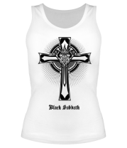 Женская майка борцовка Black Sabbath logo фото