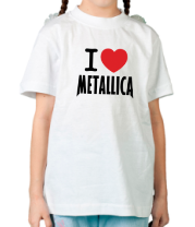 Детская футболка I love Metallica фото