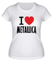 Женская футболка I love Metallica фото