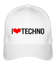 Бейсболка I Love Techno фото