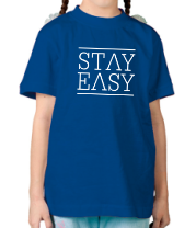 Детская футболка Stay easy фото