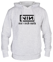 Толстовка худи Nine inch Nails logo фото