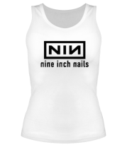 Женская майка борцовка Nine inch Nails logo фото