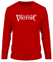 Мужская футболка длинный рукав Bullet for my Valentine logo фото