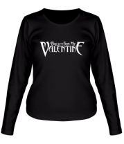 Женская футболка длинный рукав Bullet for my Valentine logo фото