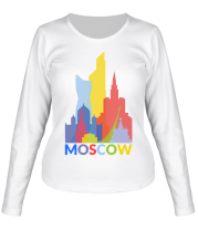 Женская футболка длинный рукав Moscow (Москва)