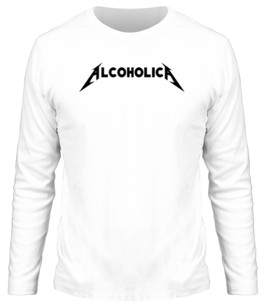 Мужская футболка длинный рукав Alcoholica